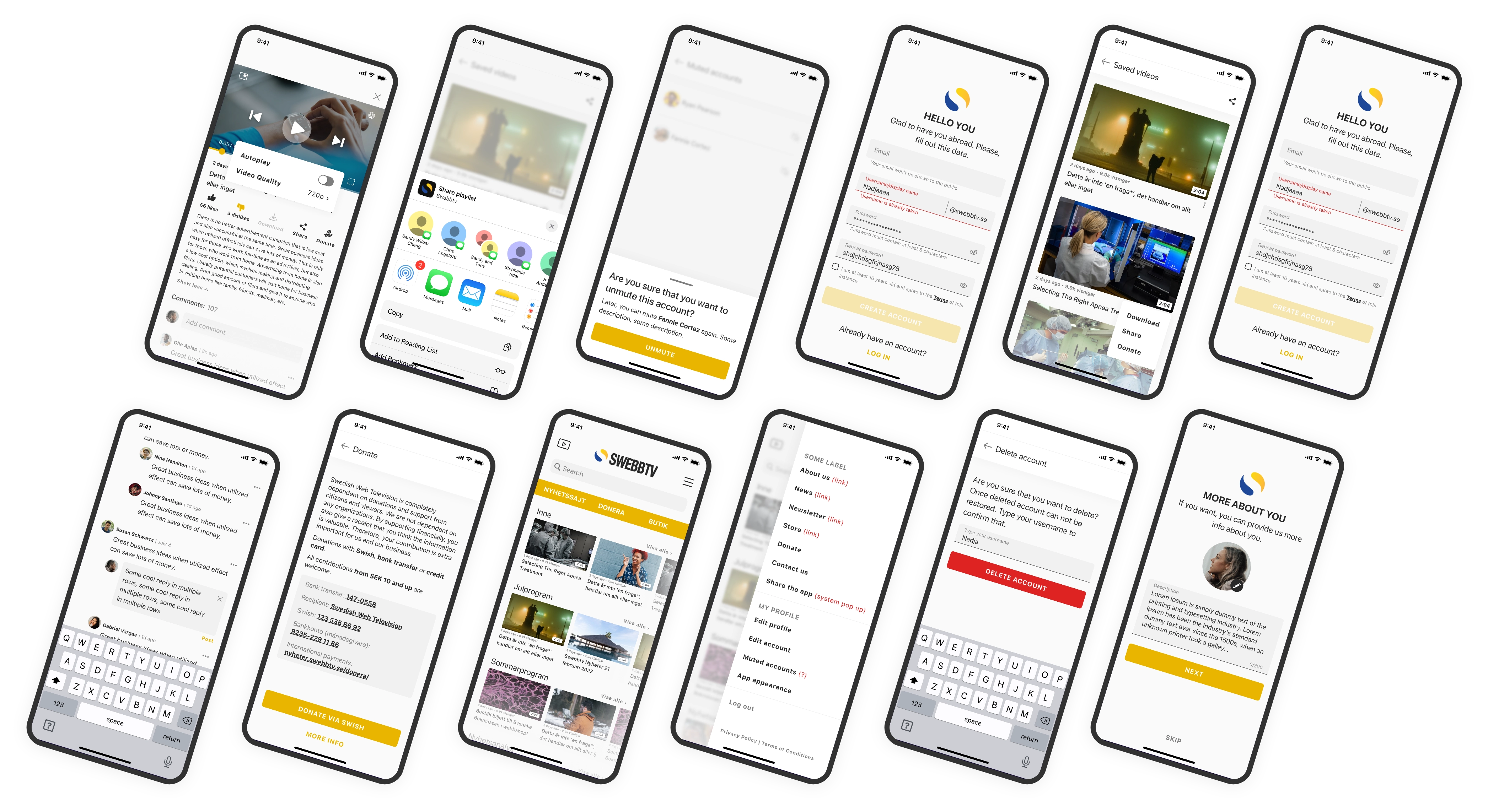 Swebb theme images